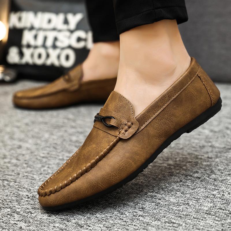 Men's Soft Sole Loafers Casual Leather Shoes