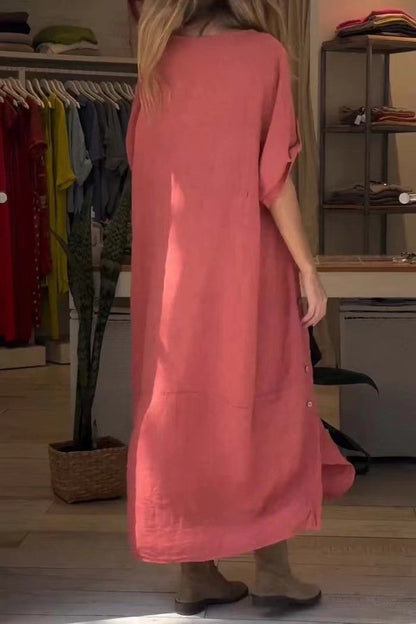 Casual Loose Linen Dress