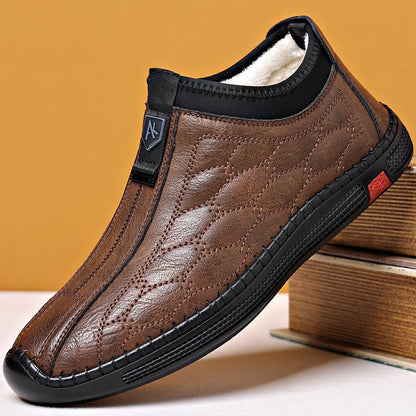 Men's casual non-slip warm cotton orthopedic shoes