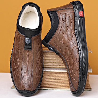 Men's casual non-slip warm cotton orthopedic shoes