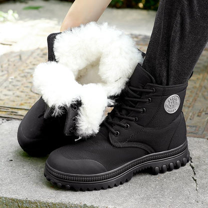 Winter Wool Waterproof And Puncture-Proof Plush Warm Boots