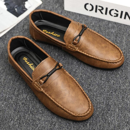 Men's Soft Sole Loafers Casual Leather Shoes