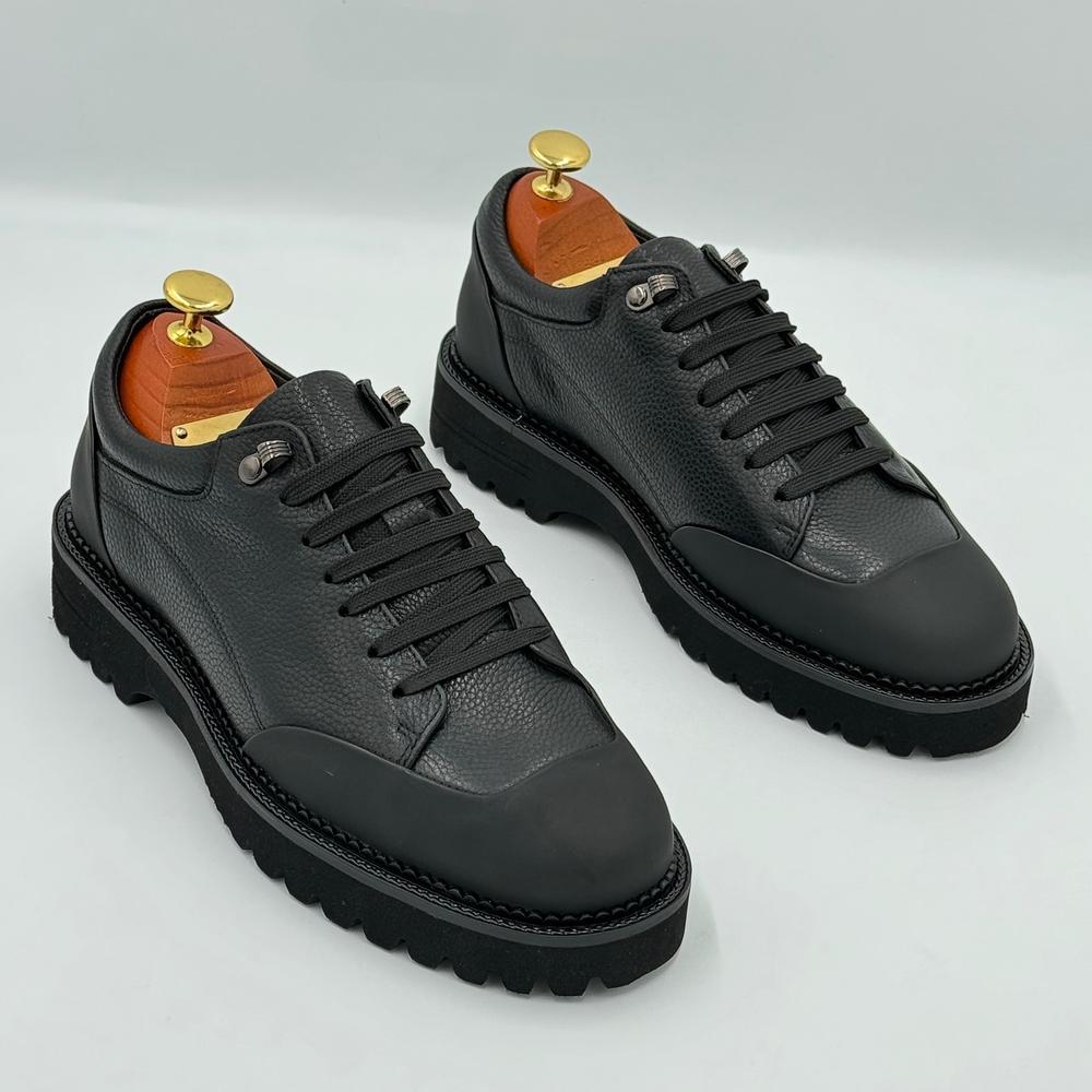 Men's Lace-Up Casual Leather Shoes