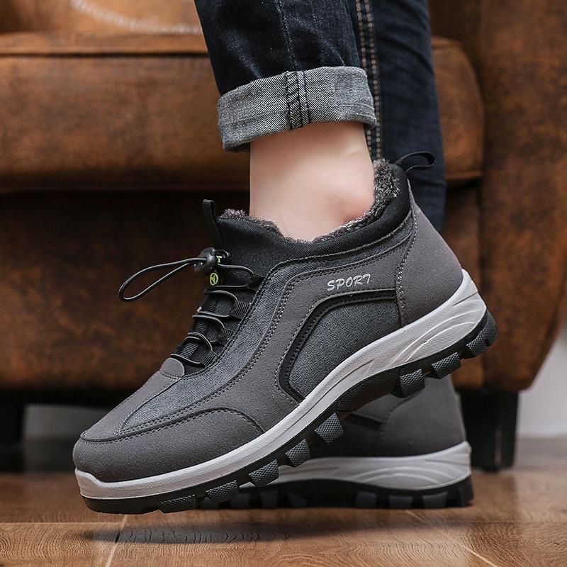 Men's warm tire sole wear-resistant cotton shoes orthopedic shoes