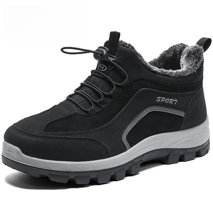 Men's warm tire sole wear-resistant cotton shoes orthopedic shoes