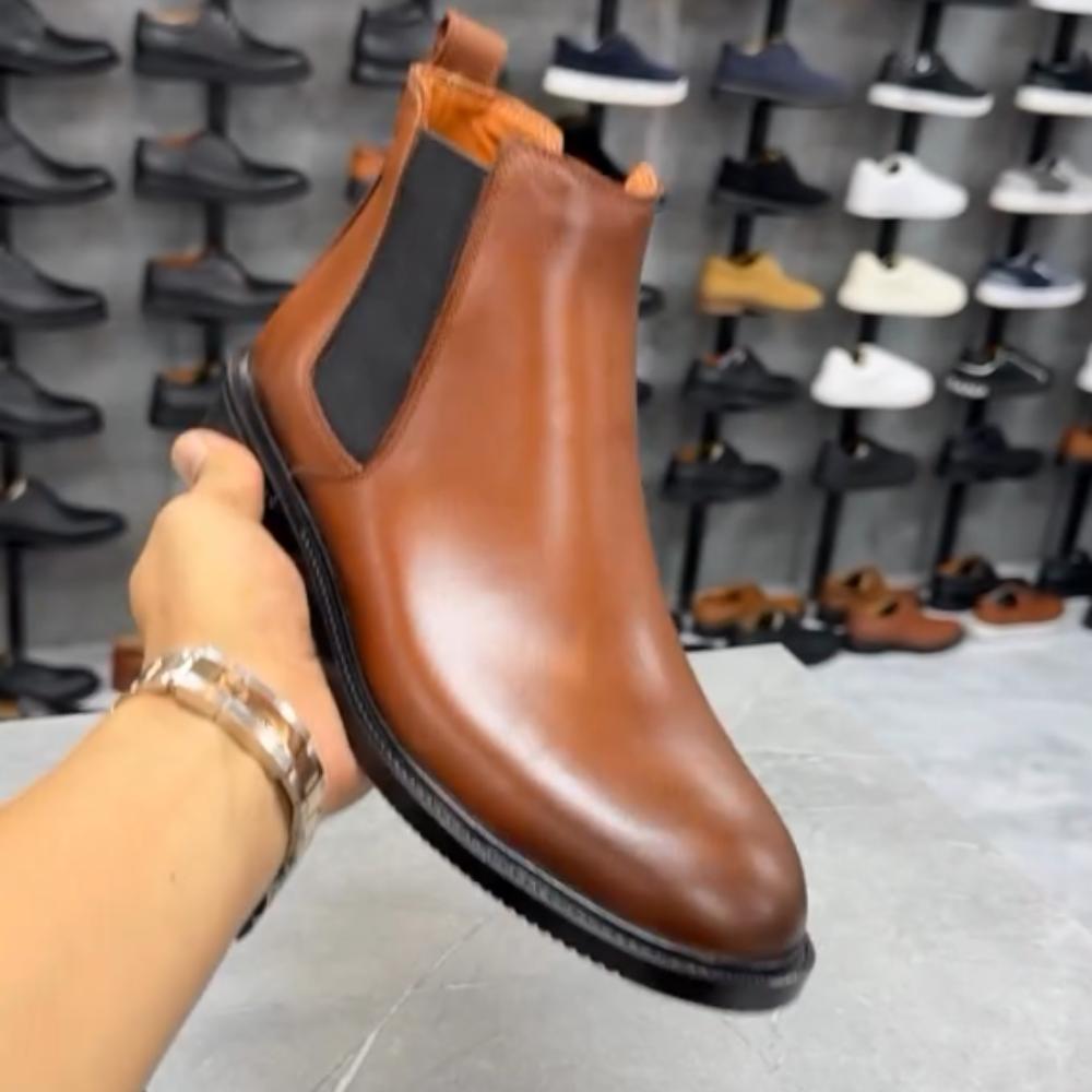 Men's Genuine Leather Stylish Chelsea Boots