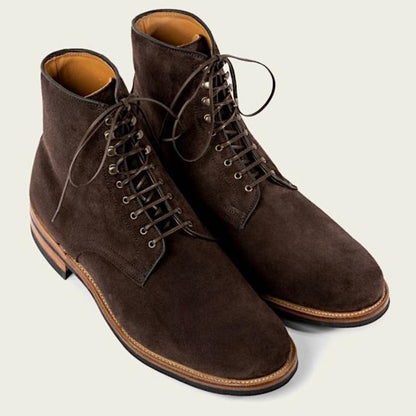 Men's Suede Lace-Up Ankle Boots