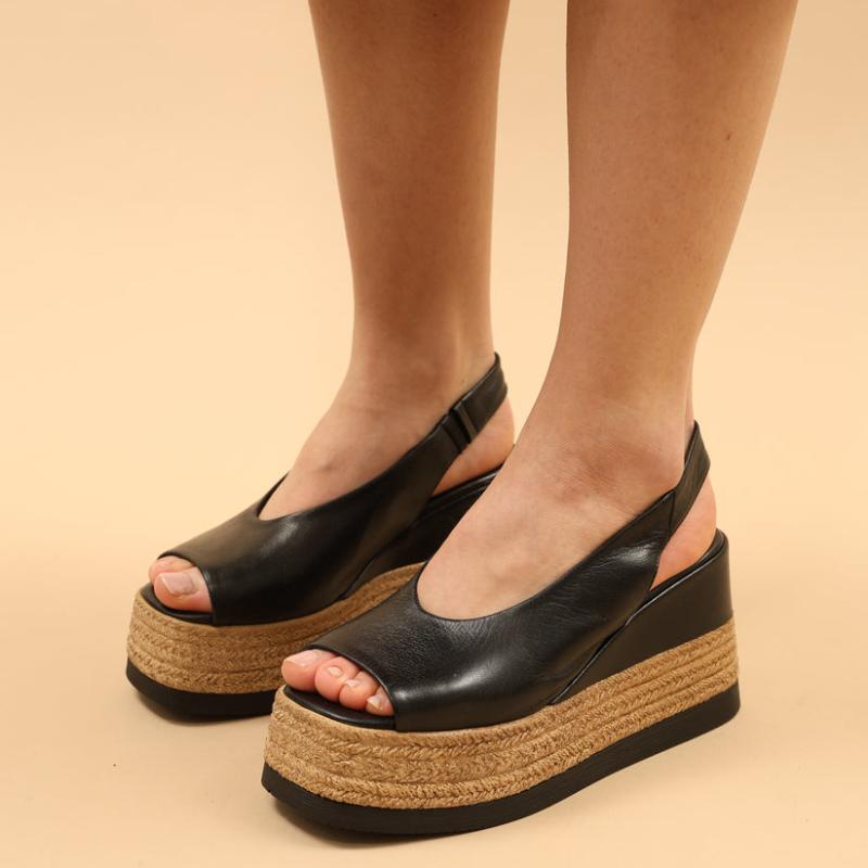 Open Toe Platform Casual Style Sandals